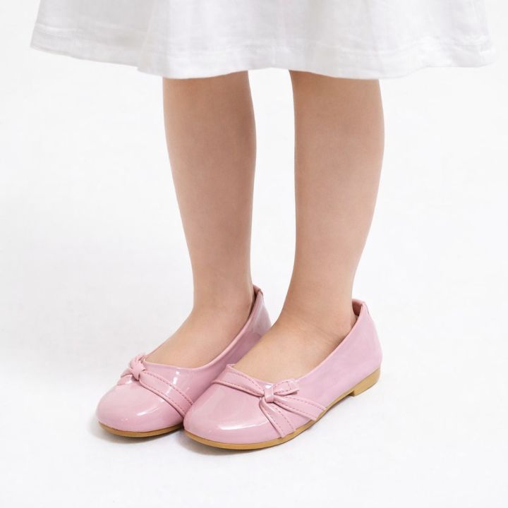Girls%20Patent%20Bow%20Flat%20Shoes%20-%20Image%202