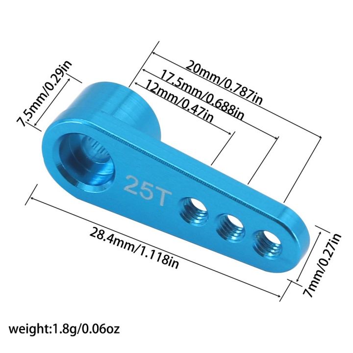 28.4mm%20Metal%20Servo%20Arm%20For%201/10%20Rc%20Car%20Wltoys%20Futaba%20Hsp%20Axial%20Scx10%20Trx4%20Trx6%20Rgt%20Metal%2025t%20Servo%20Arm%20Heightening%20Steering%20Arm%20-%20Image%202