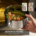 Stainless Steel Bento Box Leak-Proof Metal Lunch Boxes Food Storage Container With Lid Camping Picnic Bowl Fruit Salad Container.