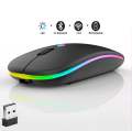 Dual Rechargeable Bluetooth and 2.4G Wireless Mouse 2 in 1 Mouse. 