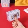 New Transparent Plastic Boxes Playing Cards Container PP Storage Case Packing Poker Game Card Box For Board Games.