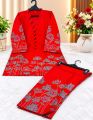 Lacha Neck silver skinvense embroidery shirt with flower bunch embroidery lacha shlawar Dress 2pcs. 