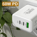 Olaf PD 60W USB C Charger Fast Charging Type C Charger Quick charge 3.0 Phone Charger Adapter For iPhone .