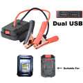 For Makita Car Battery Jump Starter Lithium Emergency Power Bank with Thickened Copper Clips with Dual USB Charging Ports. 