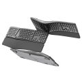 Ergonomic Wireless Silent Split Keyboard With Wrist Rest BT Dual Mode Wireless Rechargeable Split Keyboard For Windows 7/8/10. 