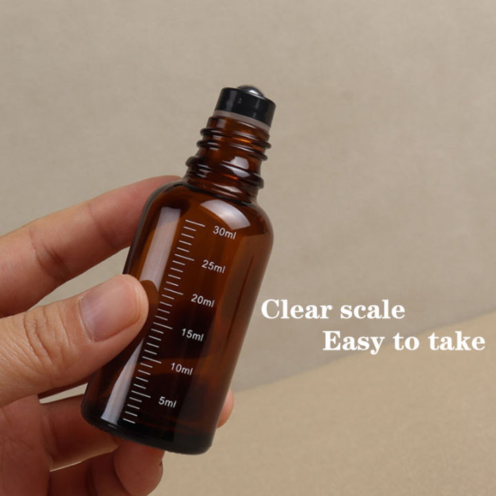 1Pcs%205ml%2010ml%2015ml%2020ml%2030ml%2050ml%20Empty%20Brown%20Roll%20On%20Glass%20Bottles%20Roller%20Ball%20For%20Perfume%20Essential%20Oil%20Liquid%20Substances%20-%20Image%203