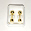 3Pairs Flat Screw Back Ball Stud Earrings for Women, Tiny Ball Earrings with Confortable Flatback for Cartilage Helix Tragus Lobe Piercing. 