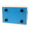 Blue Junction Box Metal Rectangle Electronic Project Case DIY Preventive Box Power Enclosure Corrosion Resistant Durable. 