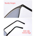 Portable Sunglasses New Ultra Light Stainless Steel Folding Sunglasses Fishing Polarized Retro Square Sunglasses HD Fashionable.