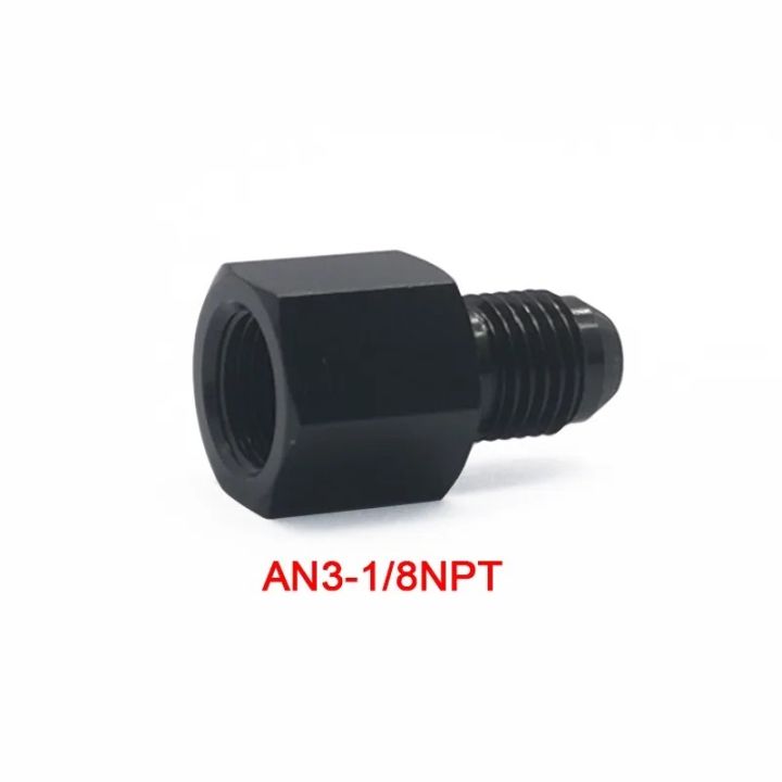 New%20Black%20Aluminum%20AN4%20AN8%20An6%201/8npt%20Female%20To%20AN%203%20AN6%20An8%20An10%20Male%20Flare%20Adapter%20Fitting%20Reducer%20-%20Image%204