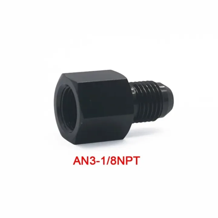 New%20Black%20Aluminum%20AN4%20AN8%20An6%201/8npt%20Female%20To%20AN%203%20AN6%20An8%20An10%20Male%20Flare%20Adapter%20Fitting%20Reducer%20-%20Image%204
