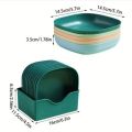 Set of 10 Multi-function Spit Bone Dishes | Food Grade Plastic for Dining Table Convenience. 