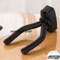 (Ready to send) Nanochip guitar hanger wall mount model CC-02 black soft sponge strong base free drill full set guitar hanger. 