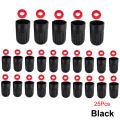 Plastic Black Tire Valve Caps for TR20008 TPMS, Universal Stem Covers for Cars, SUVs, Bike and Bicycle, Trucks, Motorcycles. 