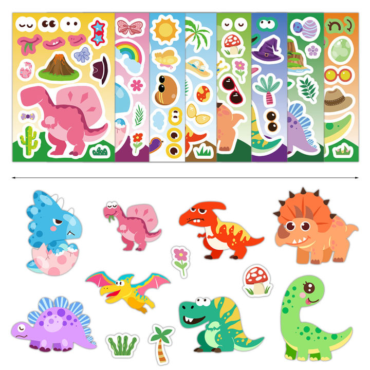 8/16PCS%20Creative%20Dinosaur%20Cartoon%20Collage%20Stickers%20DIY%20Game%20Stickers%20Animal%20Craft%20Laptop%20Skateboard%20Stickers%20-%20Image%203