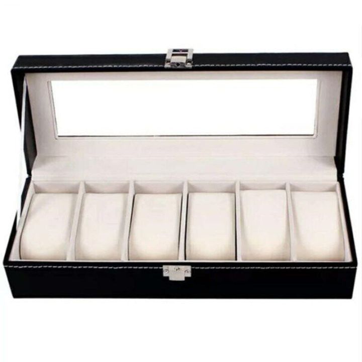 WELLZONE%202/3/4/5/6/10/12%20Posistions%20Classic%20PU%20Leather%20Watch%20Display%20Box%20With%20Lock%20Dustproof%20%20Watches%20Storage%20Case%20Collector%20-%20Image%205