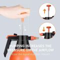 Handheld Garden Sprayer 2-LITER Portable Pressurized Sprayer One Hand Pressure Sprayer Bottle, Adjustable Nozzle, Use with Water. 
