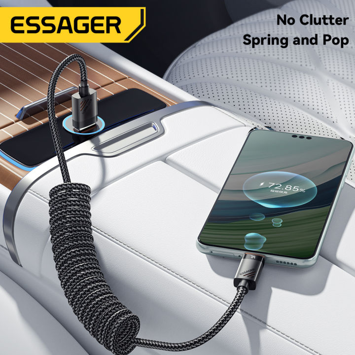 Essager%20Car%20Spring%20Type%20C%20Cable%20%20For%20iPhone%2016%201514%20Xiaomi%20Samsung%20100W%20PD%20Fast%20Charging%20For%20Macbook%20iPad%20Type%20C%20to%20Type%20C%20Cable%20-%20Image%204