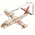 1set DIY Wooden Model Kit 3D Puzzle Assembly Wood Craft Ornament for Bedroom & Living Room Decor. 
