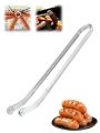 Nonstick Stainless Steel Sausage Turning Tongs Long Handle BBQ Tongs Professional Kitchen Tool for Grilling Barbecue Utensils. 
