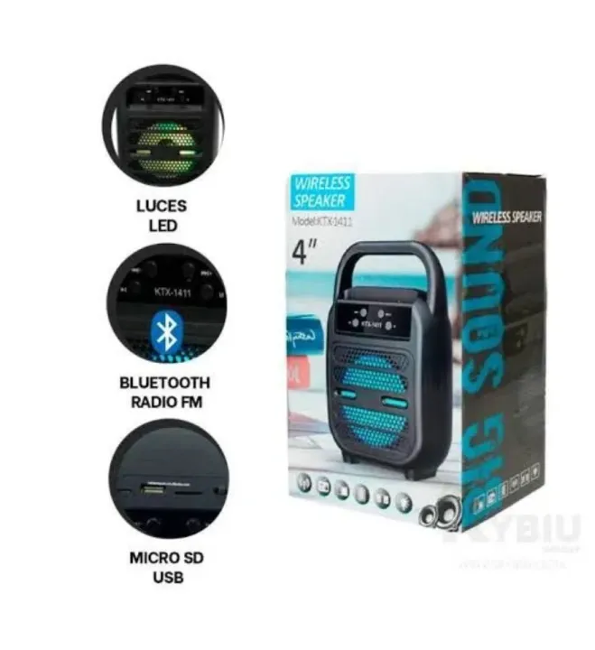 KTX-1411%20Wireless%20Bluetooth%20Portable%20Speaker%204%20inch%20-%20Image%204