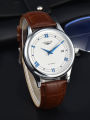 Men Automatic Watch Simple Date Mechanical Watches Waterproof Rome Versatile Fashion Leather Man Watch Boyfriend . 