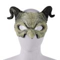 Halloween Devil Mask, Horror Devil Half Face Mask, Role Playing Horror Monster Mask, Ghost House Playing Devil Mask Decoration. 