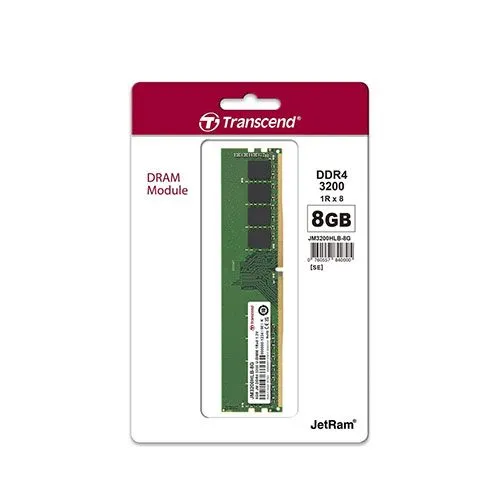 Transcend 8GB Ram DDR4 3200Mhz Desktop Ram Memory
