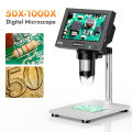 4.3inch LCD Digital Microscope 1000X Video Microscope for Adult with 8LEDs Soldering Microscope for Repair，pcb，plants Microscope. 
