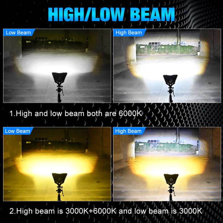 XSTORM%20H4%20LED%20Projector%20Lens%20Headlight%20Bulbs%2012000LM%206000K%20BA20D%20Motorcycle%20Lights%203570%20Chips%20Headlamp%20Fog%20Light%20With%20Fan%20-%20Image%203