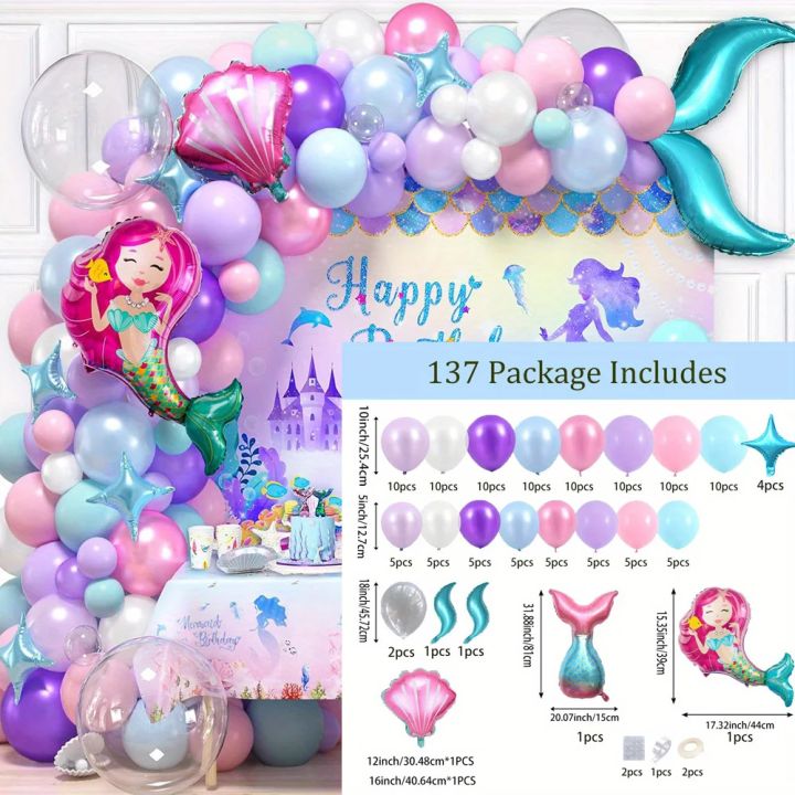 DecorVerve%20137%20Pieces%20Mermaid%20Balloon%20Garland%20Arch%20Kit%20Princess%20Birthday%20Party%20Decoration%20Indoor%20and%20Outdoor%20Balloon%20Decoration%20-%20Image%204