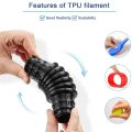 200G Flexible Filament TPU 1.75mm 3D Printer 95A TPU Transparent Soft Filament Rainbow Color Change Black White Blue High Speed. 