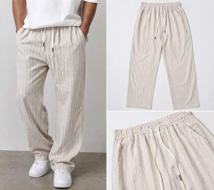 Unisex Linen Comfort Trouser | Breathable Summer Casual Relax Fit Track Pants