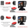 Flat Curved Adhesive Mounts Sticker Mount for  13 12 11 10 Insta 360 X5 X4 SJCAM  Action 5 Pro Camera Go Pro Accessories. 