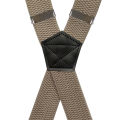 Heavy Duty Suspenders for Men Work Outdoor 3.8cm X-Back 4 Strong Clips Adjustable Elastic Trouser Braces Strap Belt.