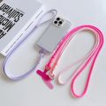 Colorful Adjustable Long Lanyard For Mobile Cell Phone Candy Solid Color Crossbody Necklace Anti-Lost Strap For Phone Universal. 