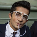 1/8pcs Funny Straw Glasses Soft PVC Glasses Flexible Drinking Straws Kids Party Supplies Bar Supplies Creativity Toy Kids.
