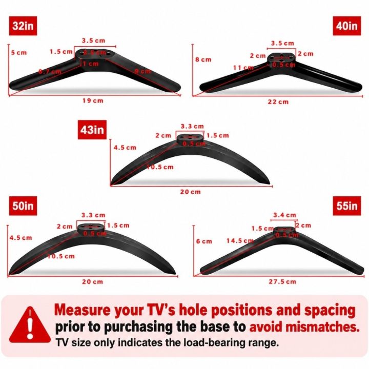 Universal%20TV%20Base%20Stand%20Legs%20with%20Non-slip%20Pads%20with%20Screws%20TV%20Stand%20Base%20Mount%20Black%20Television%20Tabletop%20Foot%20Bedroom%20-%20Image%202