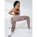 Women Seamless Leggings High Waist Fitness Leggings High Elastic Knitting Fashion Sports Pants Gym Running Yoga Butt Lift Tights. 