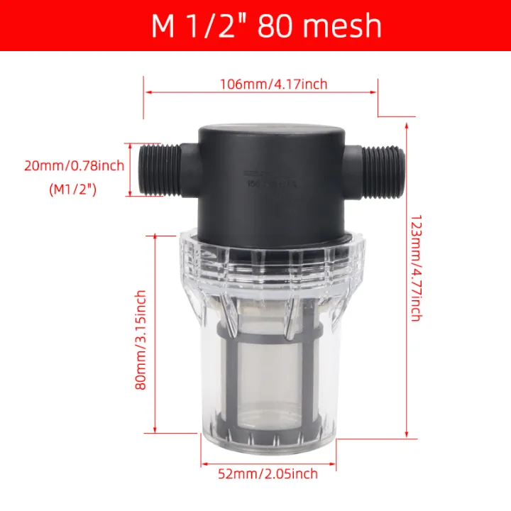 304%20Stainless%20Steel%20Filter%20Screen%2080%20Mesh%20Pre-Filter%20Water%20Pump%20Filter%201/2%20Inch%203/4%20Inch%201%20Inch%20Male%20pipe%20thread%20Filter%20-%20Image%208