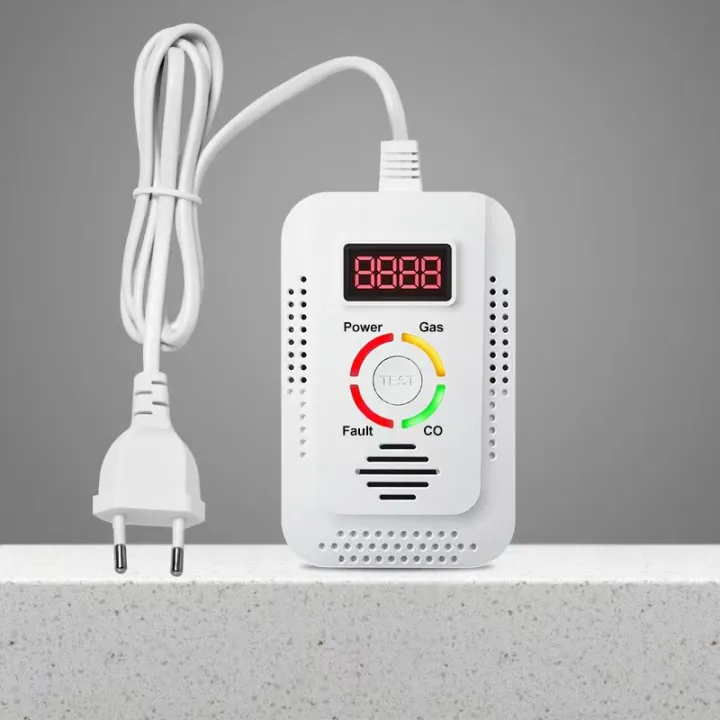 2 in 1 Gas Detector, Plug-in Home Natural Gas/Methane/Propane/CO Alarm ...