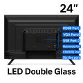 mme tv 24" HD LED Double Glass BASIC TV. 
