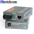 HTB-GS-03 Gigabit Fiber Optical Media Converter 10/100/1000Mbps Single Mode to RJ45 3KM/20KM UPC/APC SC-Port US Power Supply.