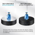 360 Degree Electric Rotating Display Stand Turntable, 3 Speeds with USB Cable, Suitable for Photography, Watches, 3D Models. 