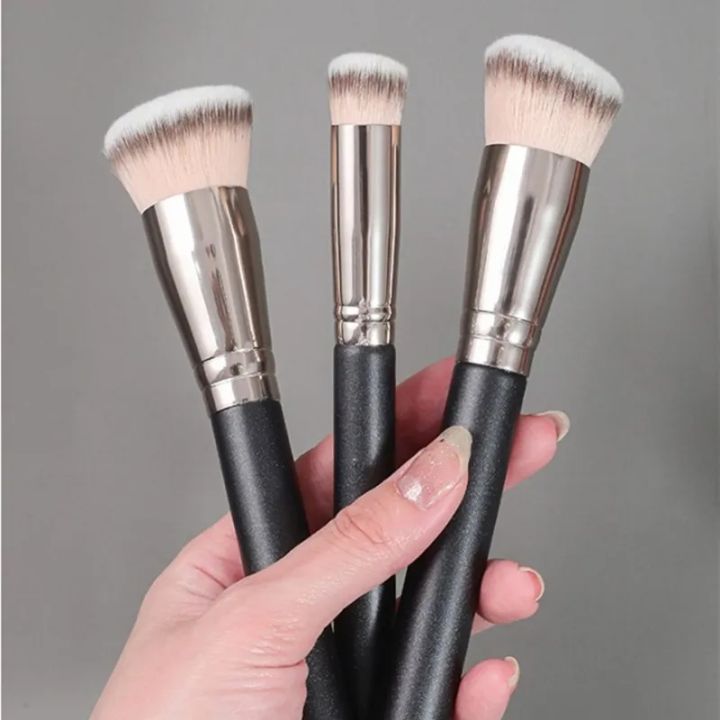 Makeup Brushes Foundation Concealer Angled Seamless Cover Synthetic Dark Circle Liquid Cream Cosmetics Contour Brush Beauty Tool