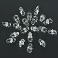 50pcs Mini Acrylic Blue Pink Pacifier Nipple Gender Reveal Table Scatter for Baby Shower Kids Birthday Party Decoration Supplies.