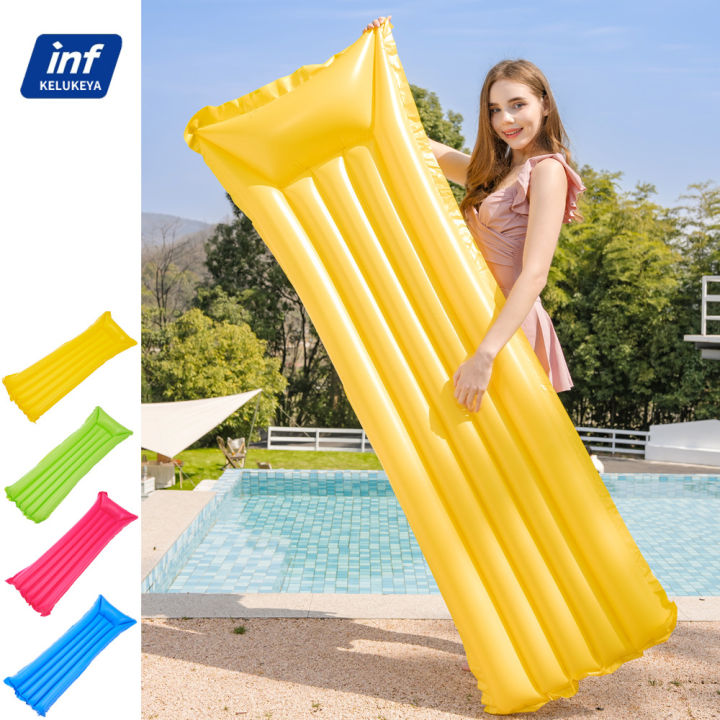 Inflatable Pvc Bed 2026 Adult Inflatable Floating Lounger PVC Float Bed Foldable Air ...