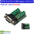 Male Female RS232 Serial Port to DB9 Adapter Terminal Connector Module RS232 Serial To Terminal DB9 Connector by Electrica. 