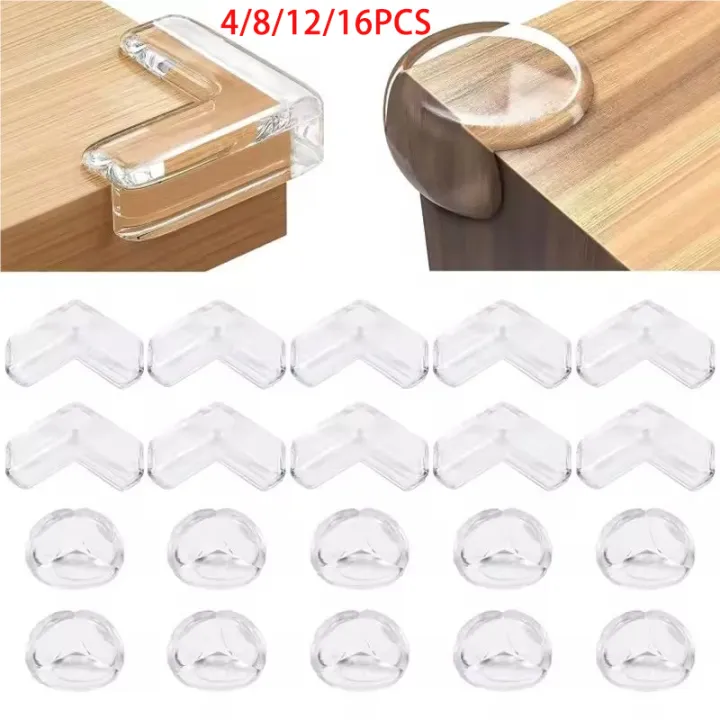 4/8/10/12Pcs%20Baby%20Safety%20Silicone%20Protector%20Table%20Corner%20Edge%20Protection%20Cover%20Transparent%20Anti%20Collision%20Soft%20Guard%20Home%20Tool%20-%20Image%202