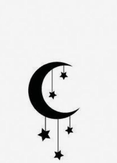 moon and star stencil, reusable and easily washable plastic stencils.
